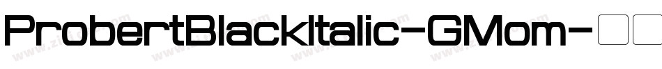 ProbertBlackItalic-GMom字体转换