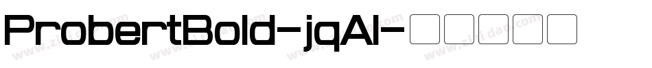 ProbertBold-jqAl字体转换