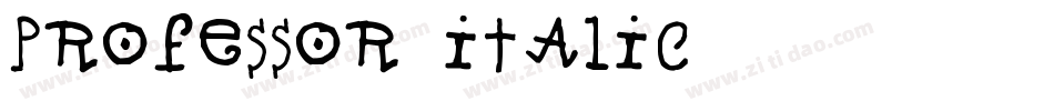 Professor-Italic字体转换