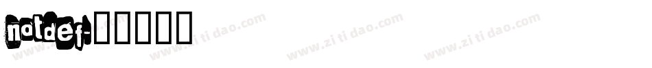 notdef字体转换