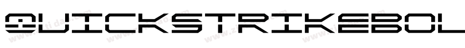 QuickstrikeBold-9D1j字体转换