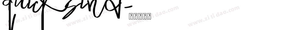 quicksind字体转换
