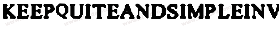 KeepQuiteAndSimpleInverse-r1vp字体转换