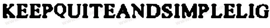 KeepQuiteAndSimpleLight-MqAw字体转换