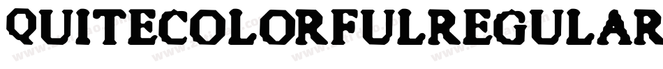 QuiteColorfulRegular-J6qB字体转换