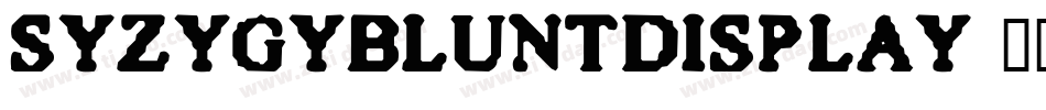 SyzygyBluntDisplay字体转换