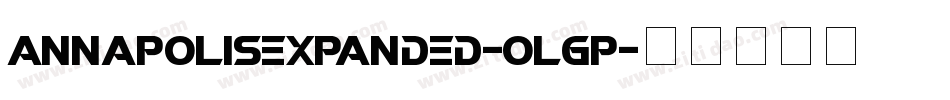 AnnapolisExpanded-OlGp字体转换