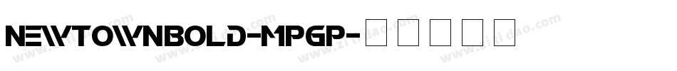NewtownBold-MpGp字体转换