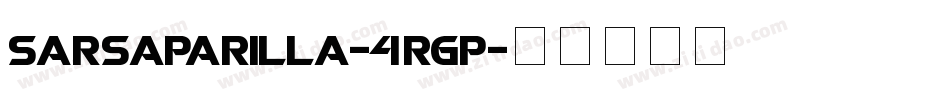 Sarsaparilla-4RGp字体转换