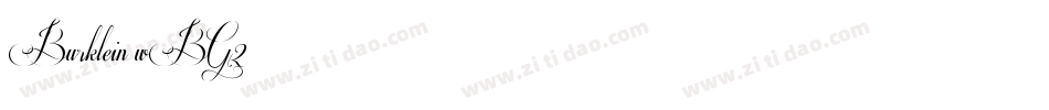 Burklein-wBG2字体转换