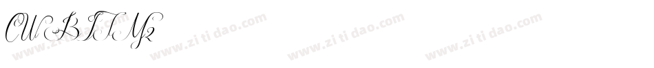 CW_BITM2字体转换