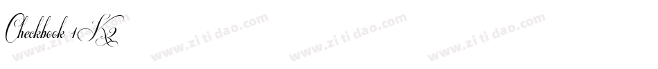 Checkbook-1K2字体转换