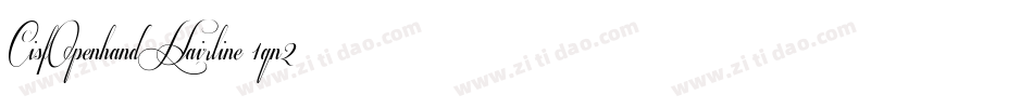 CisfOpenhandHairline-1qn2字体转换