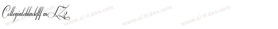 Collegiateblackflf-mLZ2字体转换