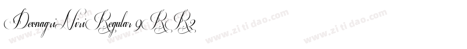 DevnagriNiriRegular-9RR2字体转换
