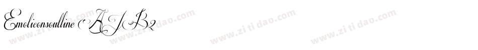 Emoticonsoutline-AJB2字体转换