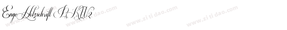 EngeHolzschrift-PKW2字体转换