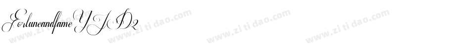 Fortuneandfame-YJD2字体转换