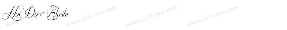 H2D2-Alevita字体转换