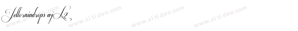 Jelloraindrops-wjL2字体转换