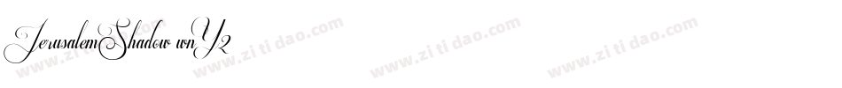 JerusalemShadow-wnY2字体转换