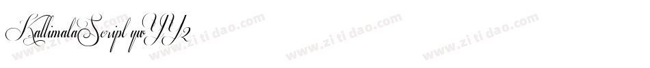 KallimataScript-ywYY2字体转换