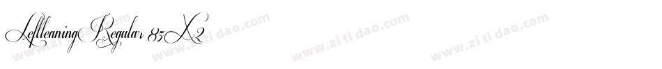 LeftleaningRegular-8zX2字体转换