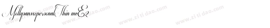 MollysansxcpersonalThin-mvE2字体转换