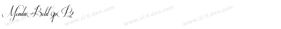 MondaBold-9pP2字体转换