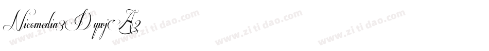 Nicomedia3D-ywjA2字体转换