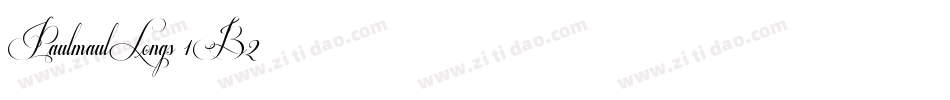 PaulmaulLongs-1B2字体转换