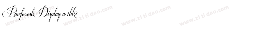 PineforestDisplay-w1ld2字体转换 PineforestDisplay-w1ld2字体转换