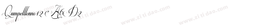 Qumpellkano12-A6D2字体转换