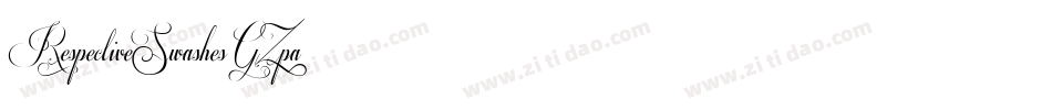 RespectiveSwashes-GZpa字体转换