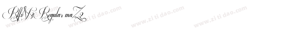 RlfsV3Regular-maZ2字体转换