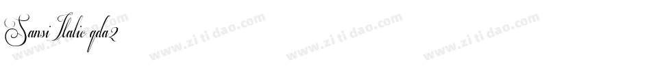 SansiItalic-qda2字体转换