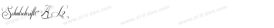 SchulschriftA-L2字体转换