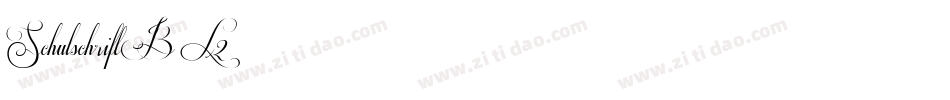 SchulschriftB-L2字体转换