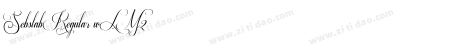 SebslabRegular-wLM2字体转换