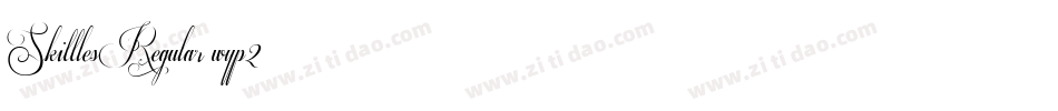 SkittlesRegular-wyp2字体转换