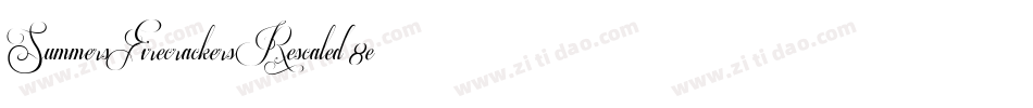 SummersFirecrackersRescaled-8ea2字体转换