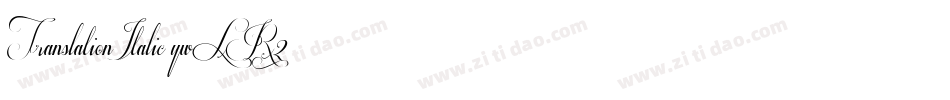 TranslationItalic-ywLR2字体转换