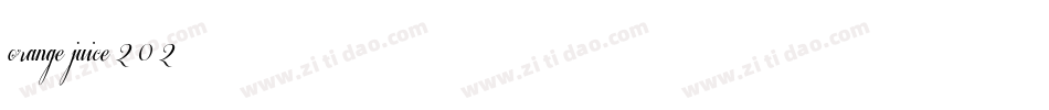orange-juice-2-0-2字体转换