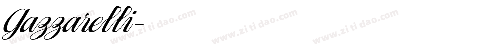Gazzarelli字体转换
