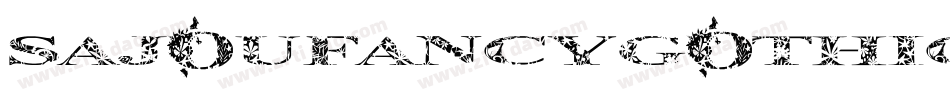 SajouFancyGothic-gDPR字体转换