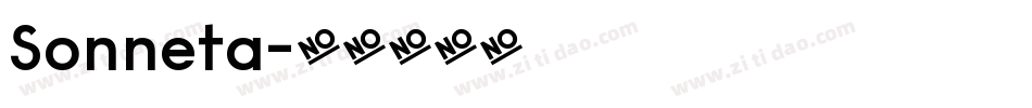 Sonneta字体转换