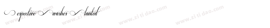 Respective_Swashes_Slanted字体转换