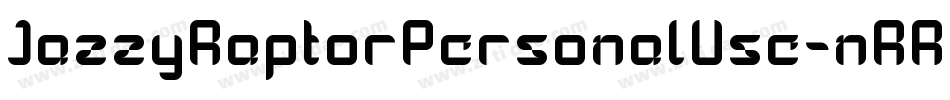 JazzyRaptorPersonalUse-nRR5R字体转换