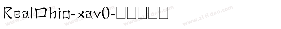 RealOhio-xav0字体转换