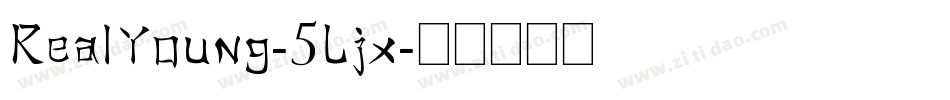 RealYoung-5Ljx字体转换